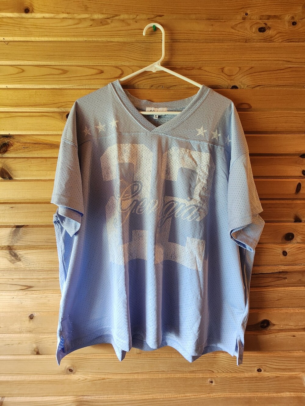 State Of Mine light Blue GEORGIA jersey With Number 22 Size Womens XL